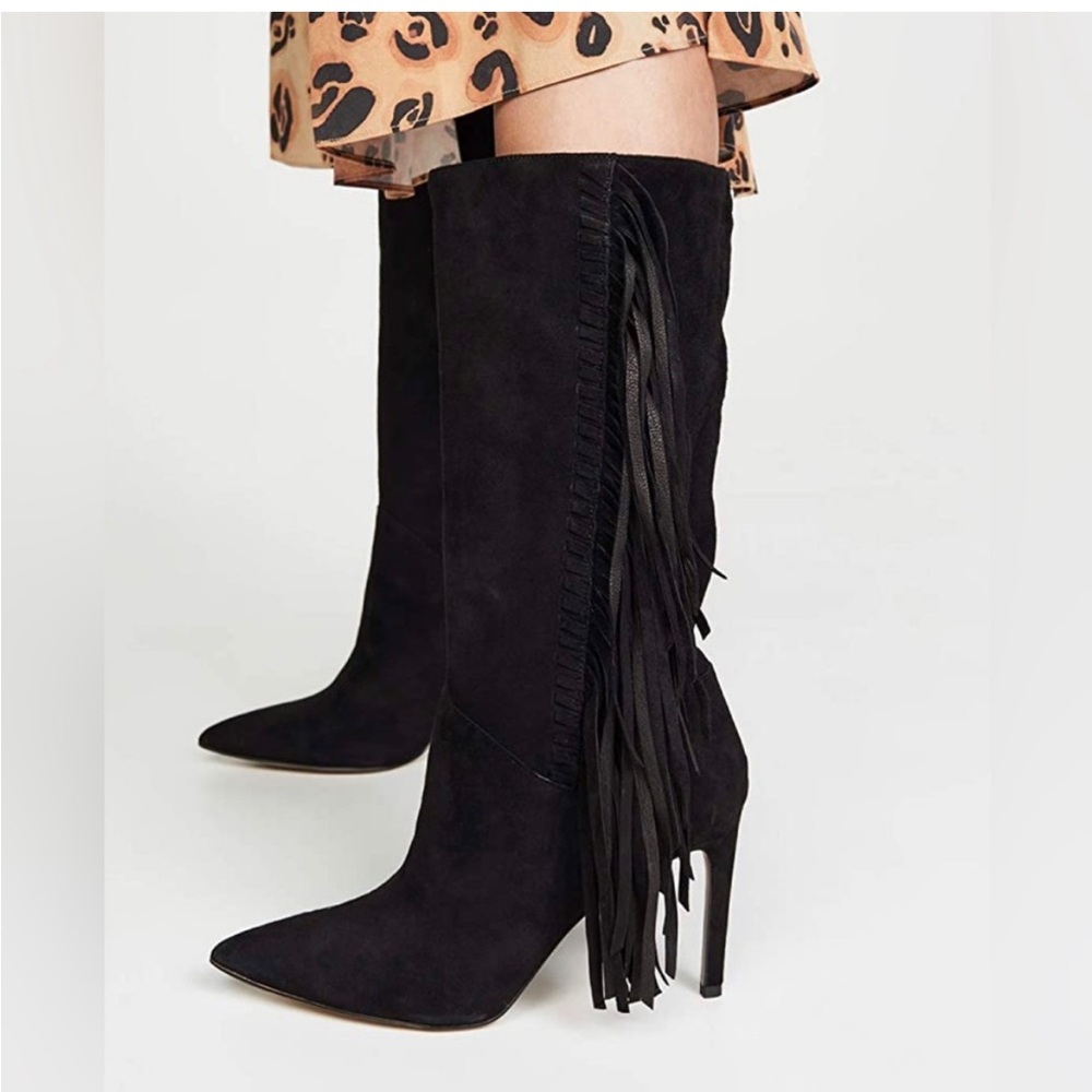 sam edelman fayette fringe suede boots